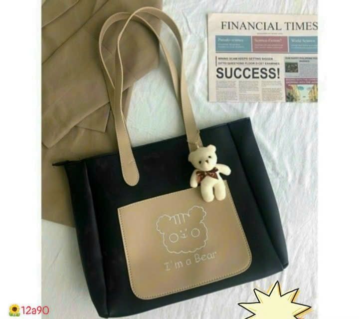 TÚI XÁCH SIZE TO KÈM GẤU